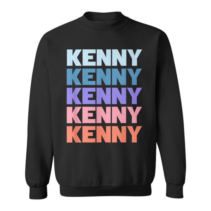 Modern Repeated Text Kenny スウェットシャツ