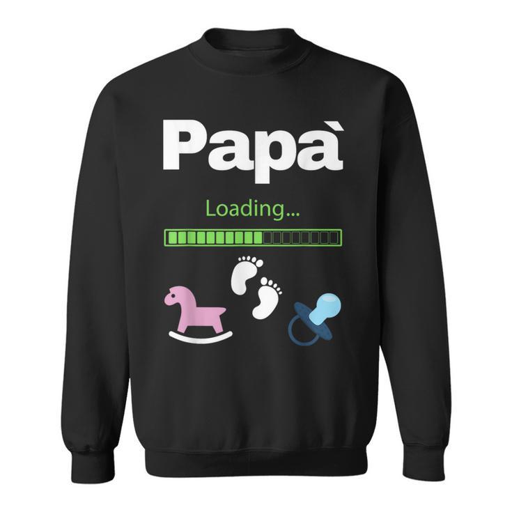 Futuro Papà Padre Daddy Loading Gravidanza Regalo Famiglia Felpa