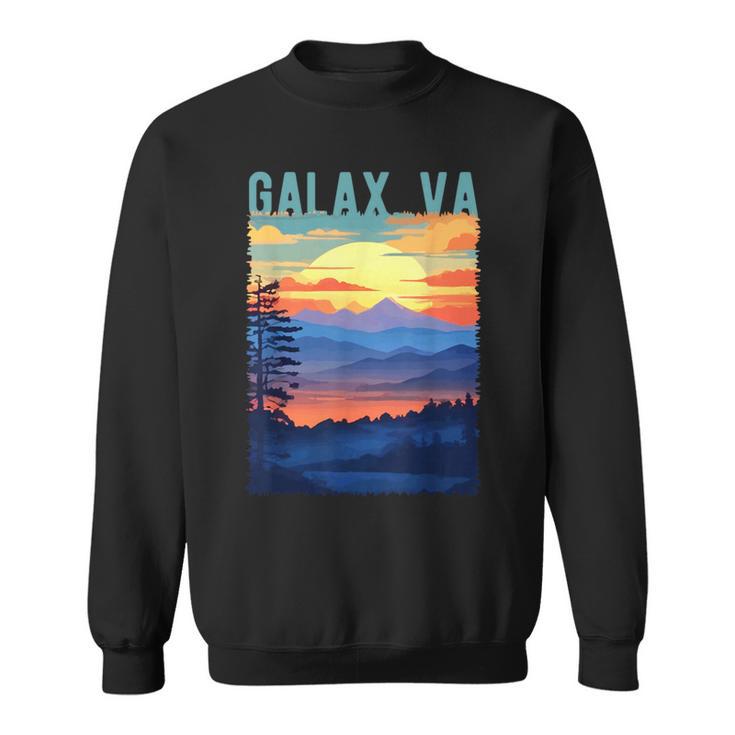 Galaxirginia Usa 山景色 サンセットスタイルデザイン スウェットシャツ