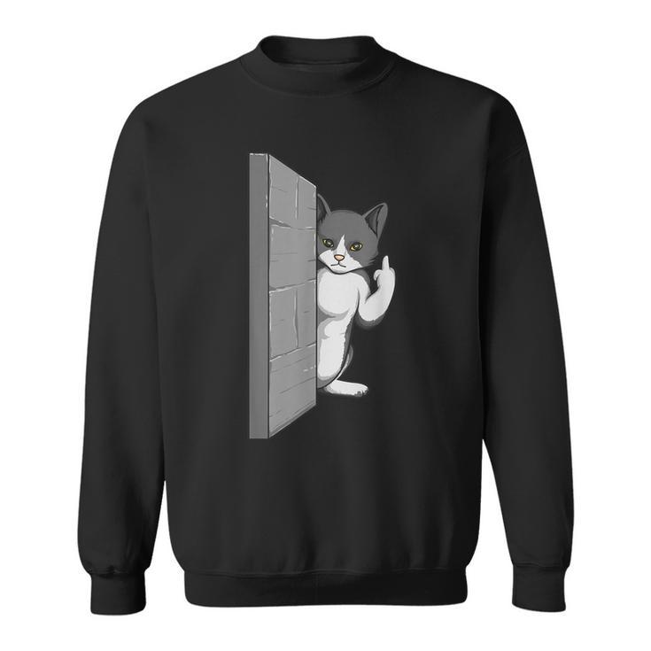 Gato Divertidooltea El Pájaro Gato Te Odia El Dedo Medio Camisa de entrenamiento