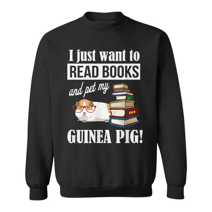 Girls & Boys Read Books And Pet My Guinea Pig Lover Sweatshirt