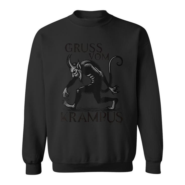 Grussom Krampus Dark Christmas Horror Krampusaludos Camisa de entrenamiento
