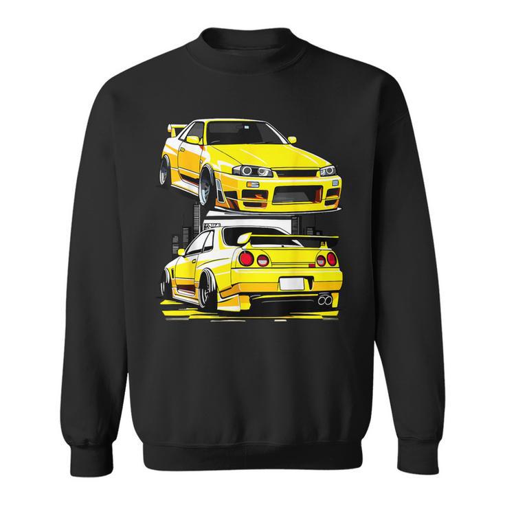 ブラック Gt R 32 Jdm スカイラインチューナー レーシングスタンス カードリフト スウェットシャツ