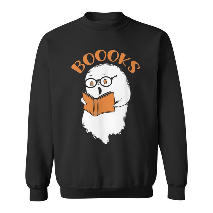 Halloween Boooks Ghost For Book Lover Sweatshirt