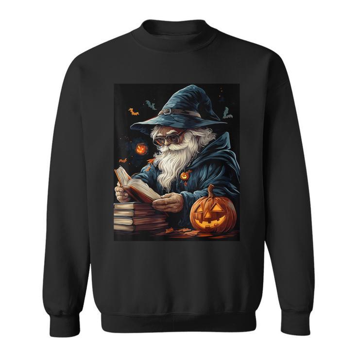 Halloween Girls Boys Wizard Book Pumpkin Kids Halloween Sweatshirt