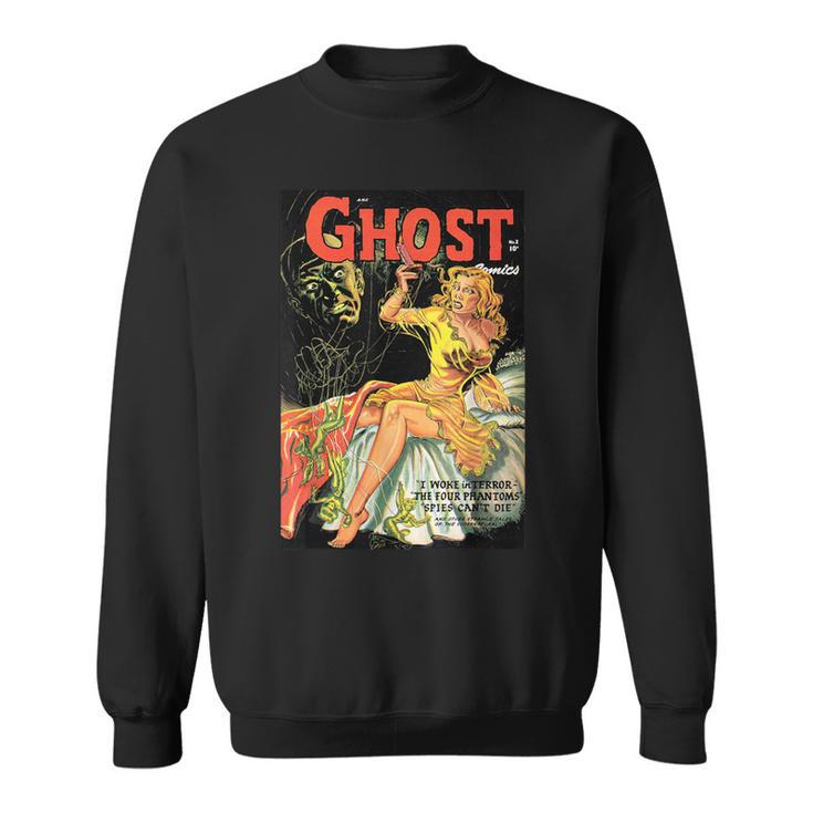Halloween Horror Vintage Ghost Comic Book Retro Scary Sweatshirt