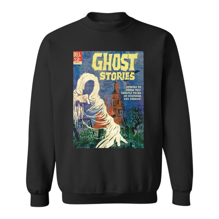Halloween Horror Vintage Ghost Grim Reaper Comic Book Retro Sweatshirt