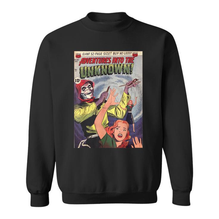 Halloween Horror Vintage Voodoo Comic Book Retro Scary Sweatshirt