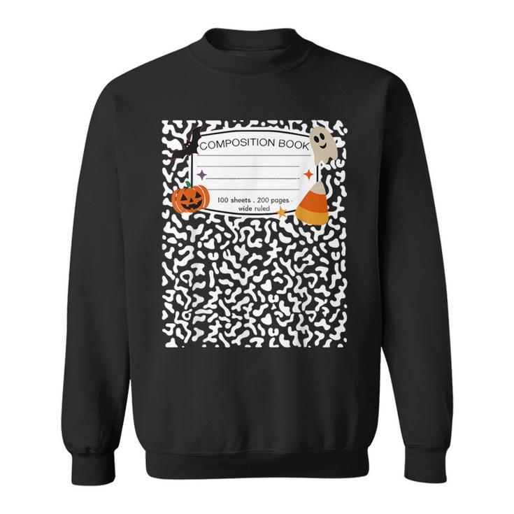Halloween Teacher Composition Book Notebook Matching Group Sweatshirt