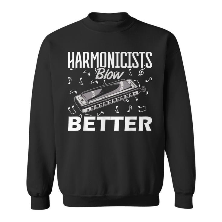 Harmonicists Blow Better ハーモニカ スウェットシャツ