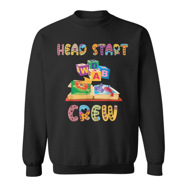 Head Start Crew Book ABC Block Headstart Teacher Arts Men Women Sweatshirt