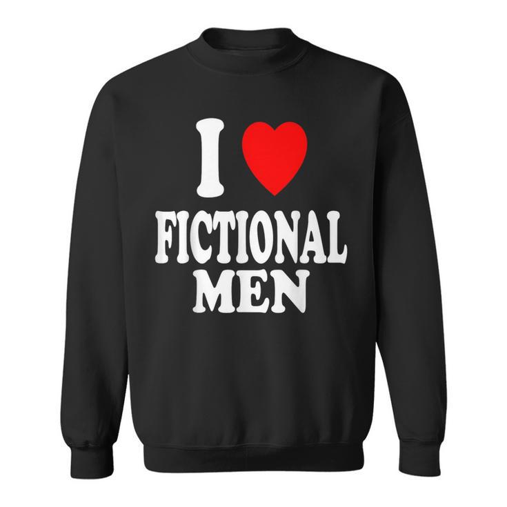 I Heart Love Fictional Men Book Movies Literature Reading Sweatshirt