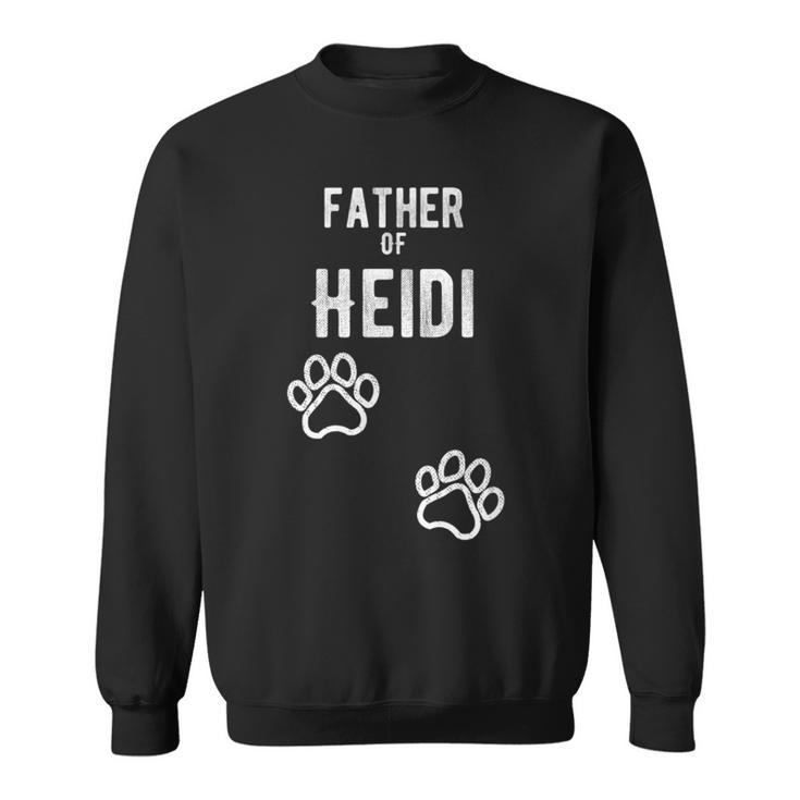 Hombre Father Of Heidi – Perro Cachorro Personalizado Nombre Gráfico Camisa de entrenamiento