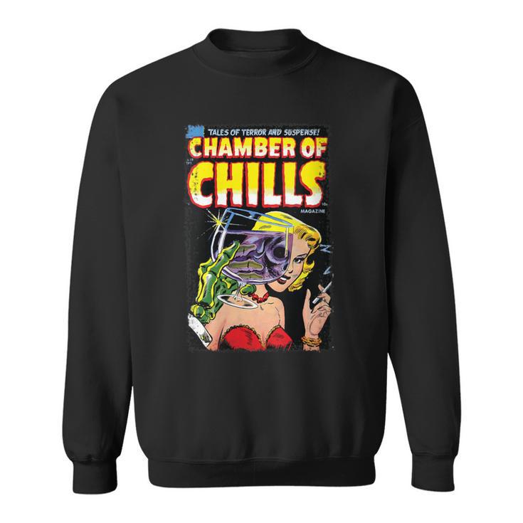 Horror Comic Book Cover Chamber Of Chills 19 Sweatshirt