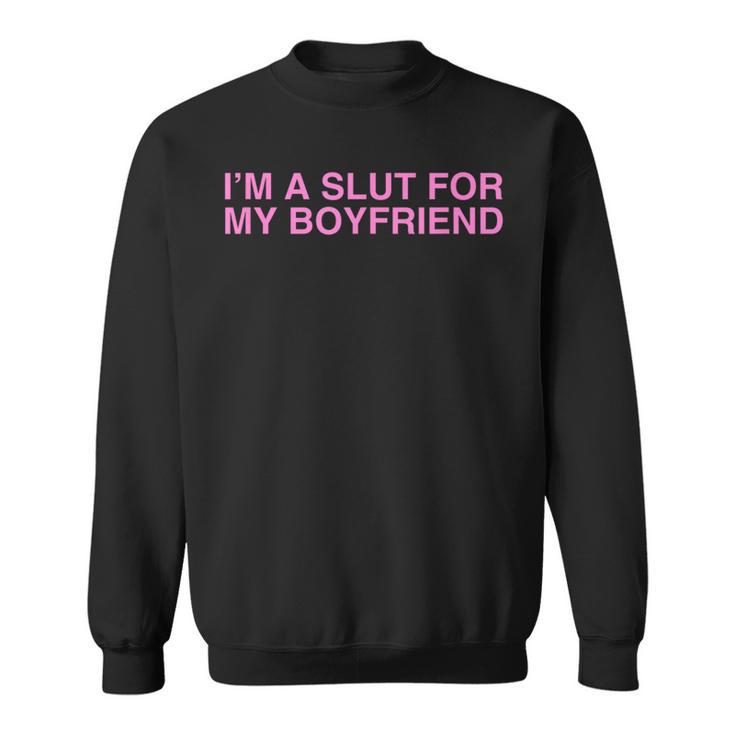 I'm Alut For My Boyfriend Y2k カップル 風刺殺 スウェットシャツ