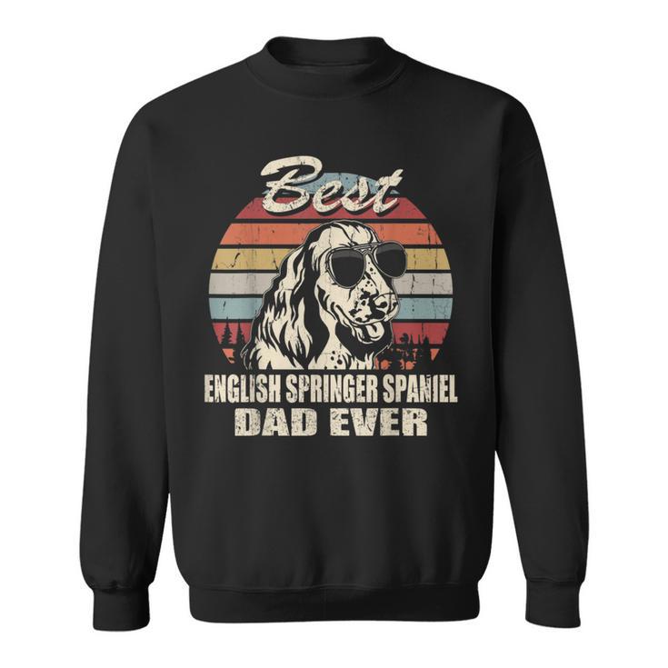 Il Miglior Papà Inglesepringerpaniel Dad Everintage Retro Dad Felpa