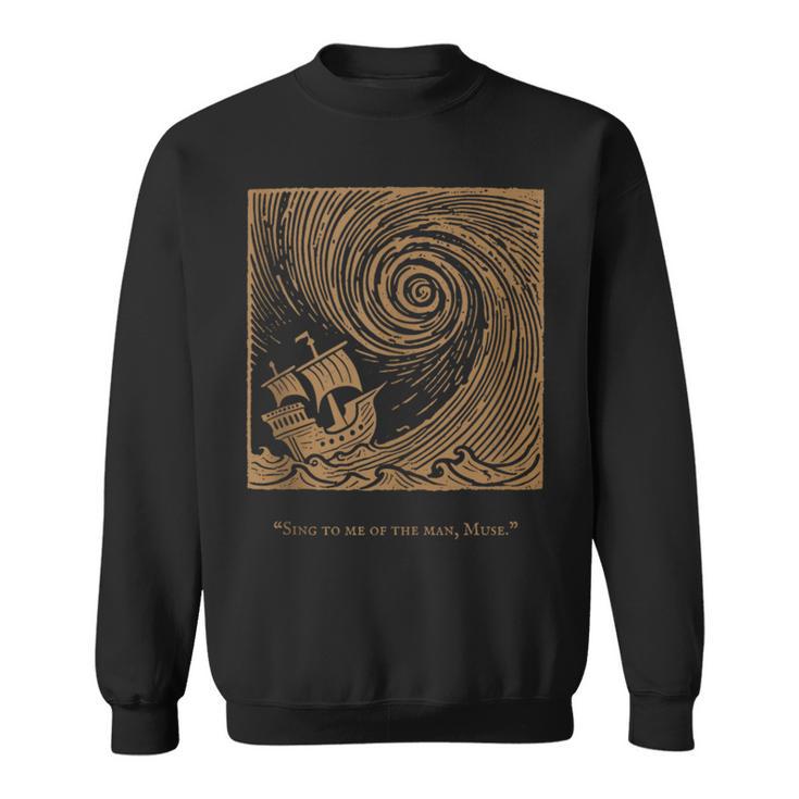 Iliad Odyssey Homer Ancient Greek History Book Odyssey Sweatshirt