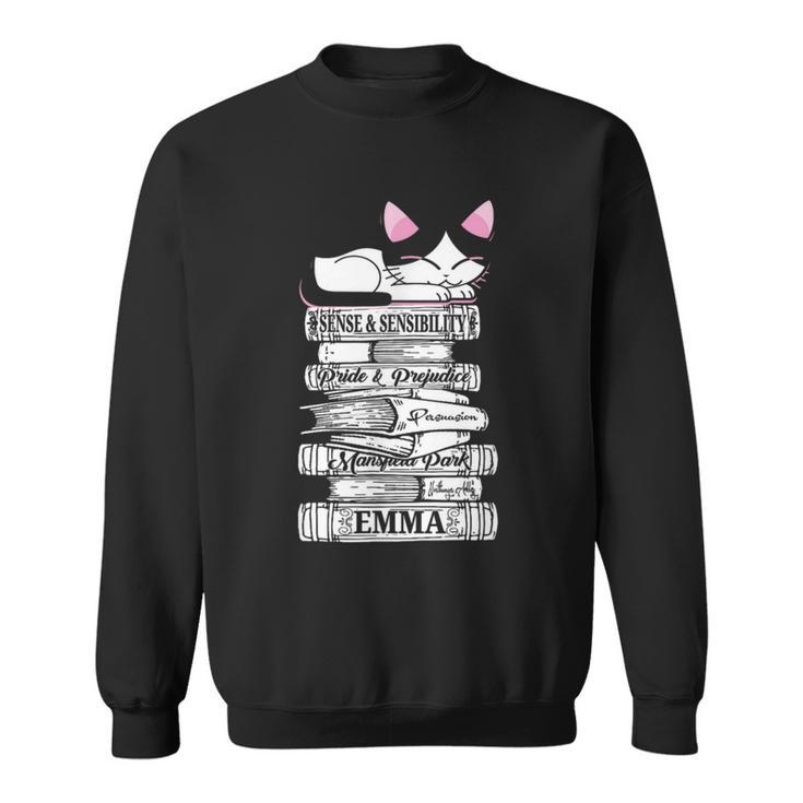 Jane Austen Mr Darcy Romantic Quote Literary Book Club Fan Sweatshirt