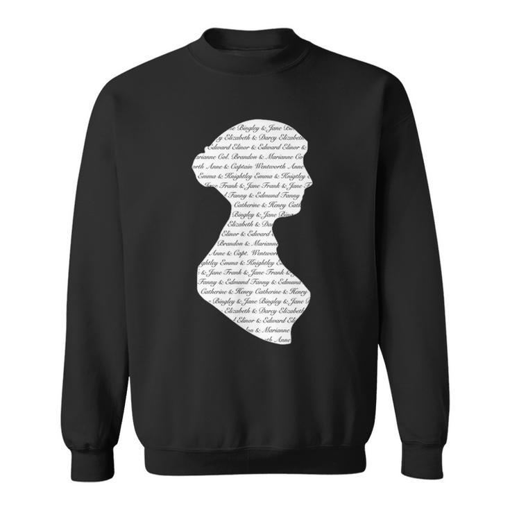 Jane Austen Vintage Quote Literary Book Club Fans T-Shirt Sweatshirt