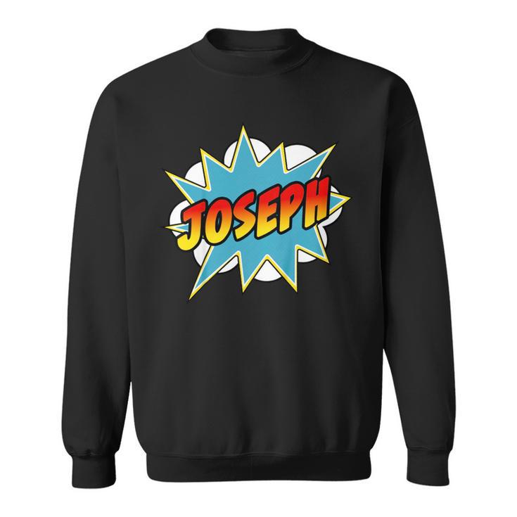 Kids Boys Joseph Comic Book Superhero Name Sweatshirt