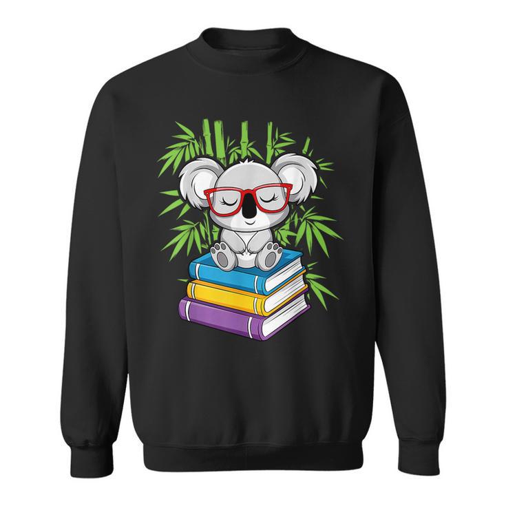 Koala Bear Librarian Reading Books Koala Sweatshirt