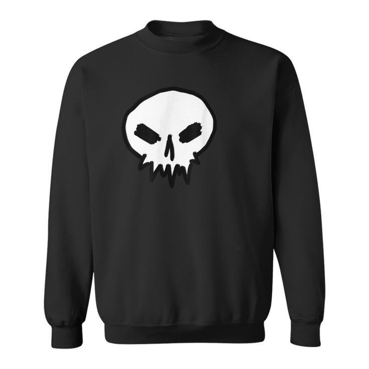 Thekull スカルシャツ ゴスデザイン パンク スウェットシャツ