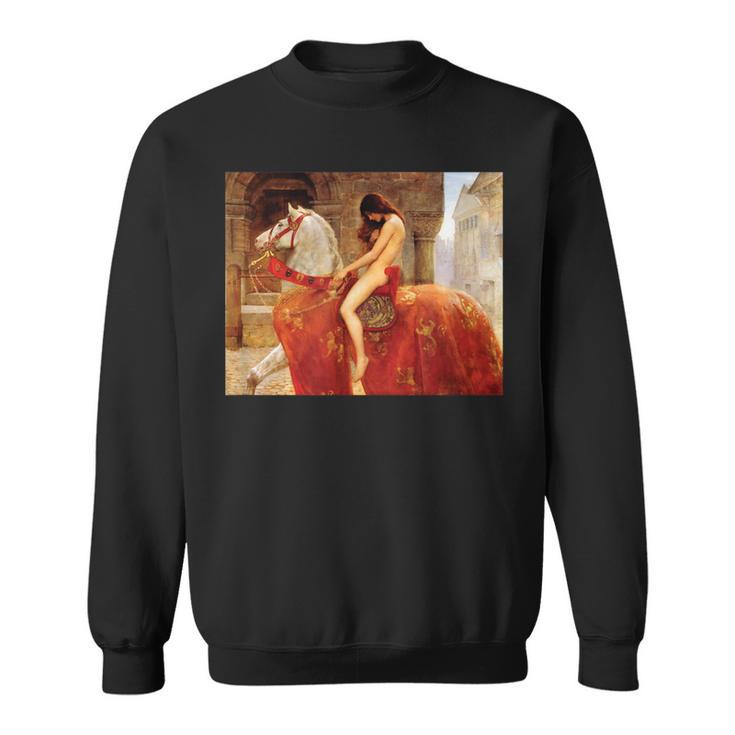 Lady Godiva ヌード ペインティング スウェットシャツ