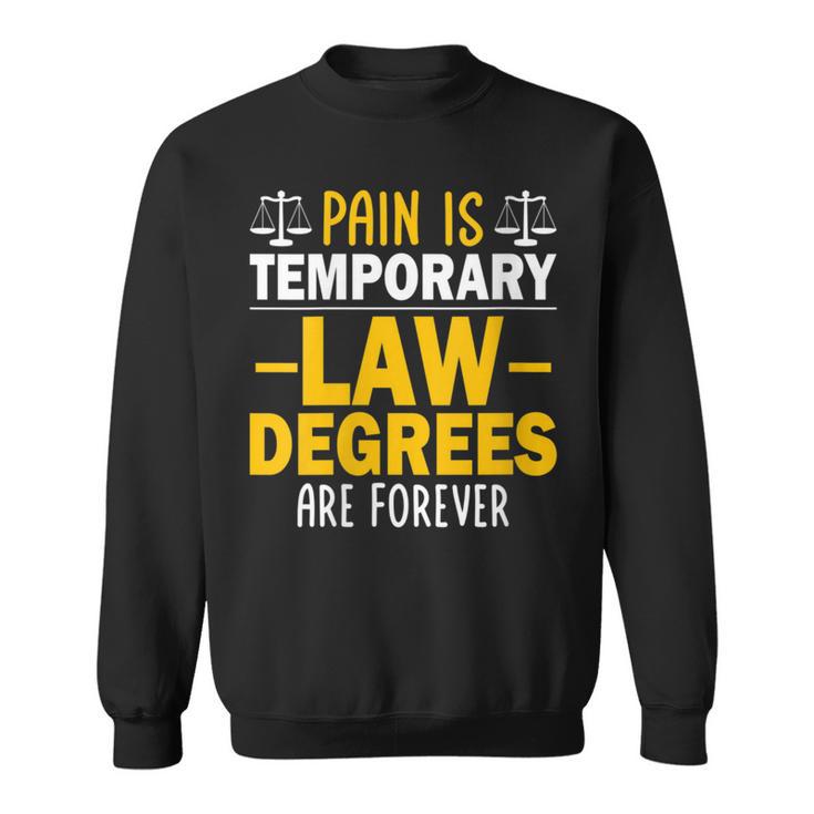 Law School Graduation Decoration Books Law Students Sweatshirt