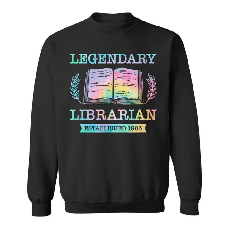 Legendary Librarian Established 1983 Library Book Birthday Sweatshirt