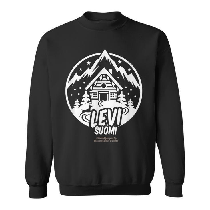 Leviuomi フィンランド スキーロッジとスキーリゾートの名前 Levi スウェットシャツ