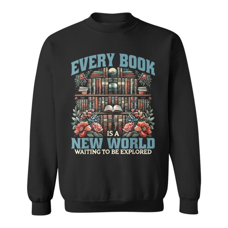 Librarian Bookworm Library Day Reading Books Sweatshirt