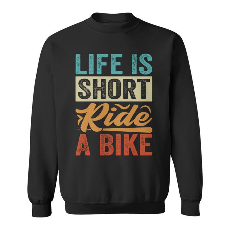 Life Ishort Ride A Bike Motorcycle Rider 長袖tシャツ スウェットシャツ