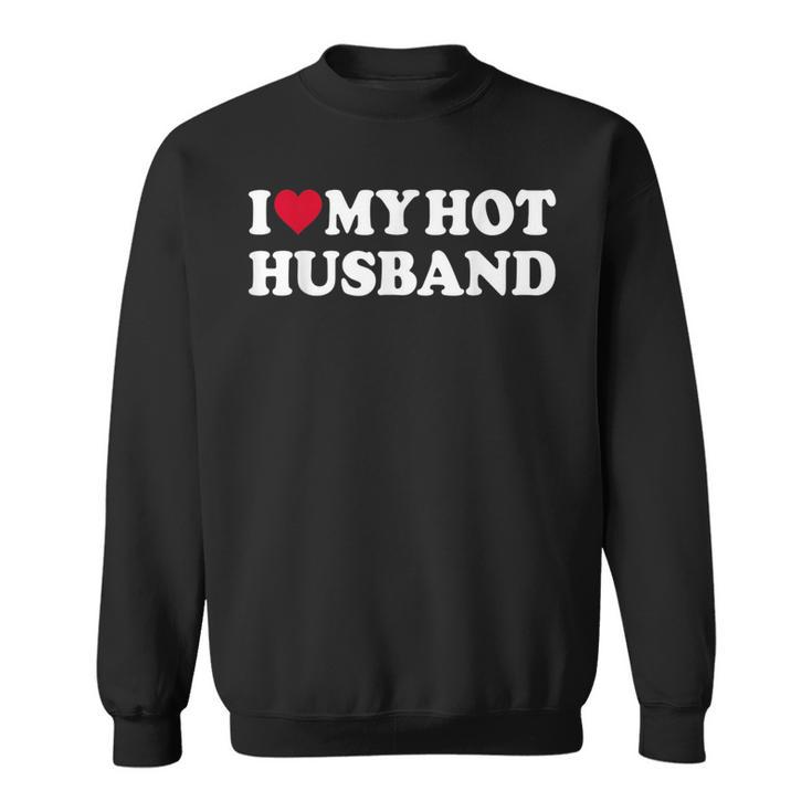 I Love My Hot Husband シャツ ファニー レッド ハート Love Hot Husband スウェットシャツ
