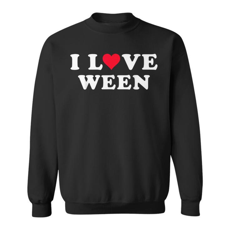 I Love Ween マッチング ガールフレンド&ボーイフレンド ウィーンネーム スウェットシャツ