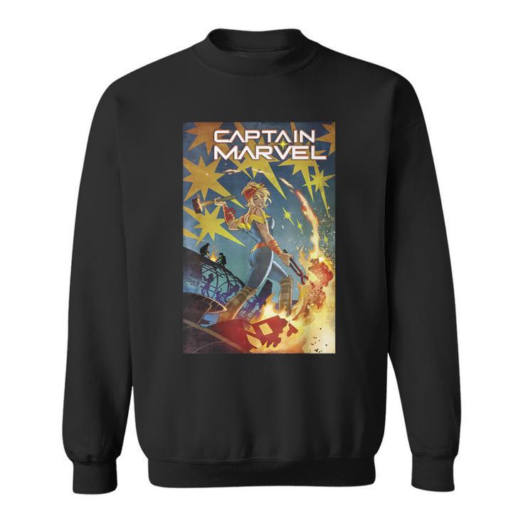 Marvel Comixology Captain Marvel She-Hulk Comic Book Cover Sweatshirt