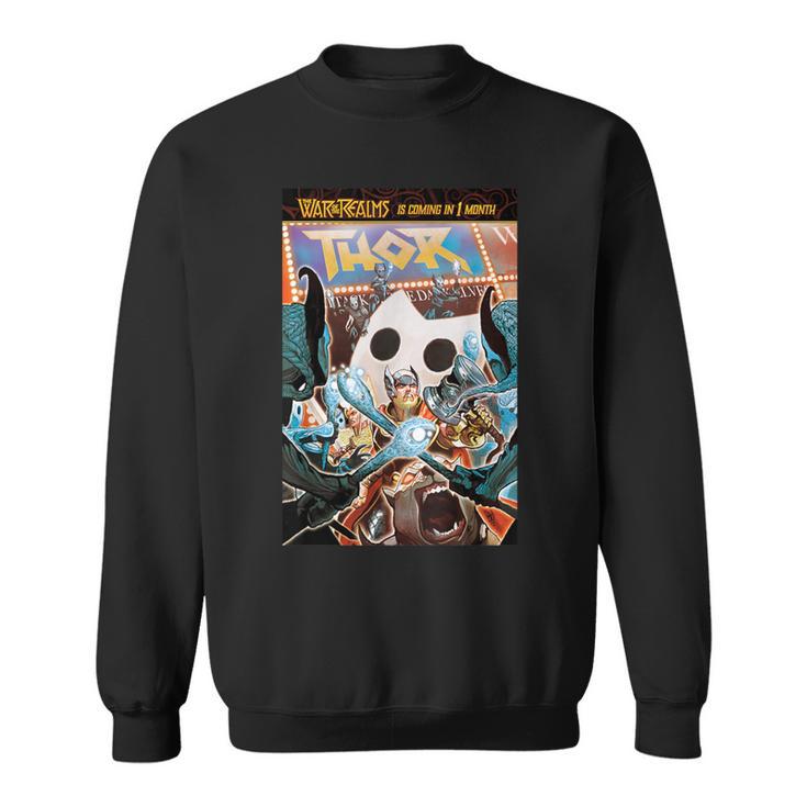 Marvel Comixology Thor Theater Comic Book Cover Sweatshirt