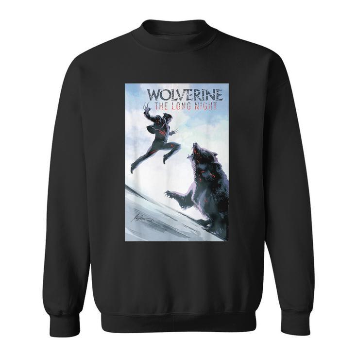 Marvel Comixology Wolverine Long Nights Comic Book Cover Sweatshirt