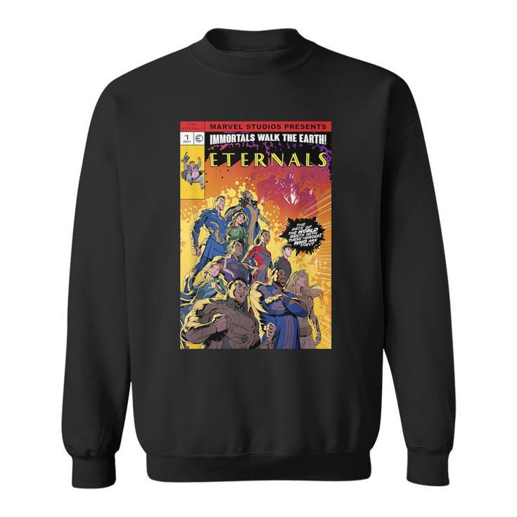 Marvel Eternals Group Shot Comic Book Cover Sweatshirt