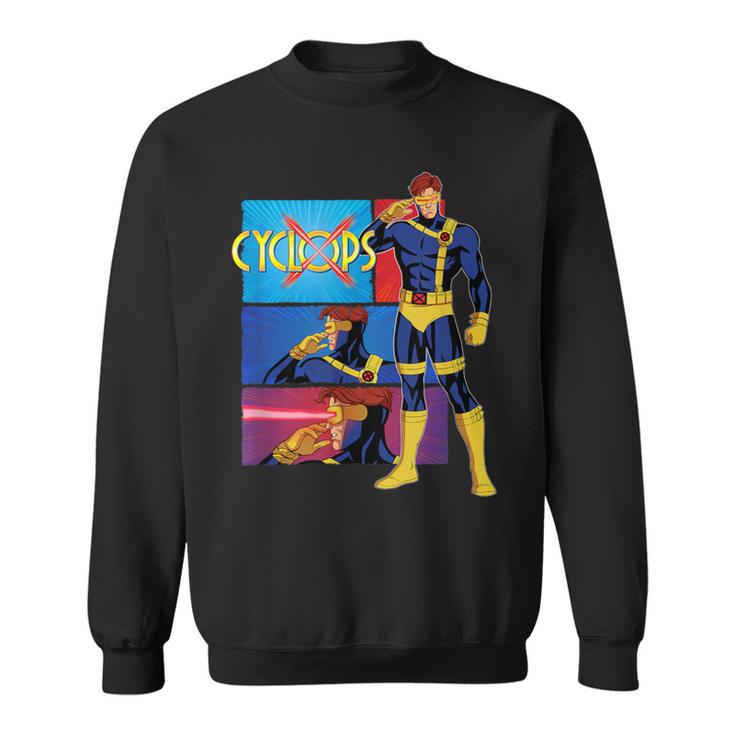 Marvel X-Men '97 Vintage Classic Cyclops Comic Book Panels Sweatshirt