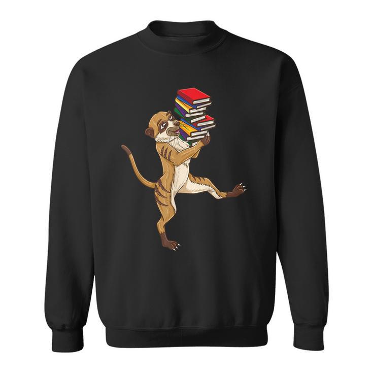 Meerkat Reading Books Sweatshirt