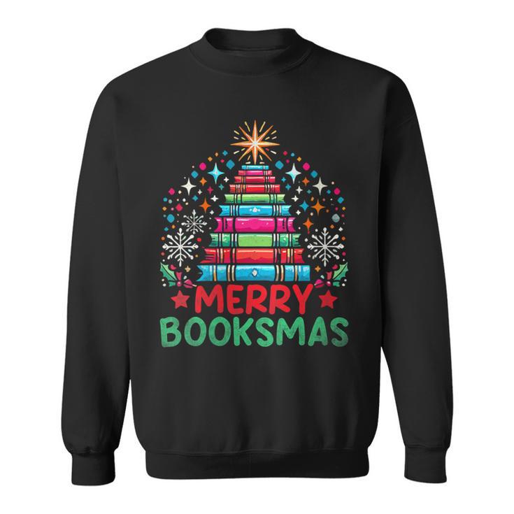 Merry Booksmas Librarian Library Book Reading Books Sweatshirt