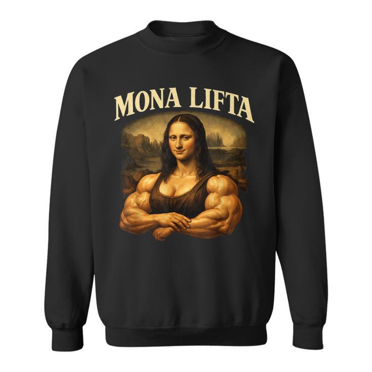 Mona Lifta マッスル モナリザ ジム ユーモア スウェットシャツ