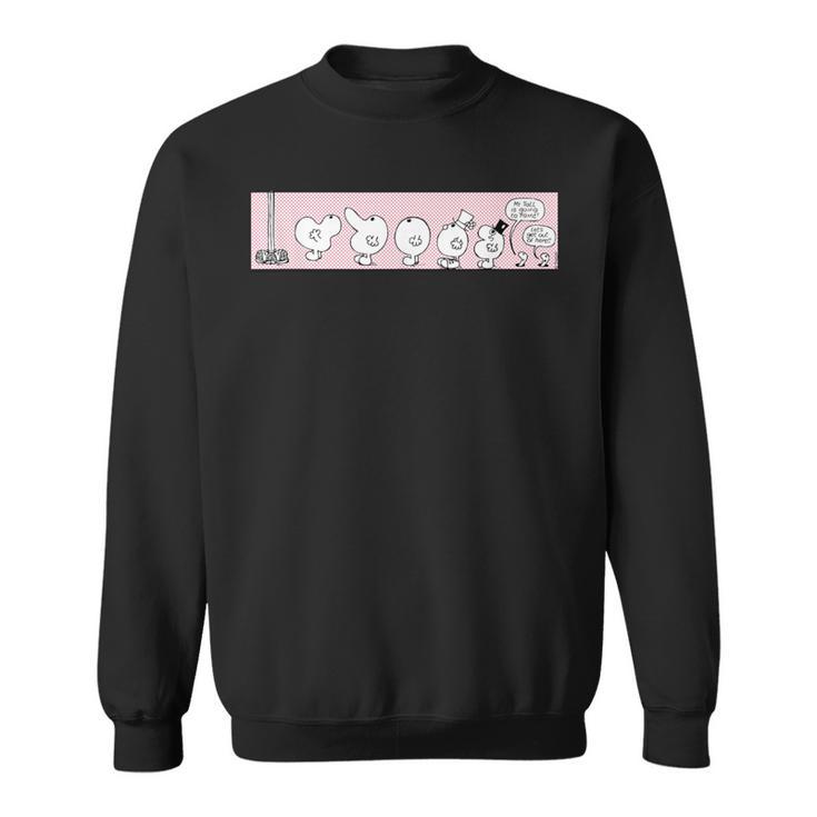 Mr Men Comic Book Strip Retro Red Dots Sweatshirt