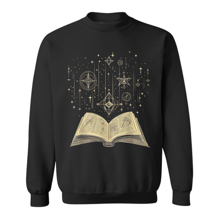 Mystic Astral Lunar Celestial Witch Spell Book Sweatshirt
