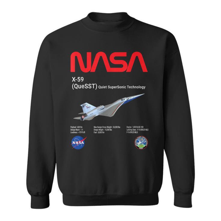 Nasa X-59 Quiet-Supersonic-Technology（Quesst スウェットシャツ