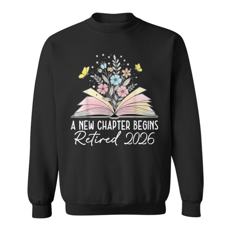 A New Chapter Begins Book Floral Bloom Sweatshirt