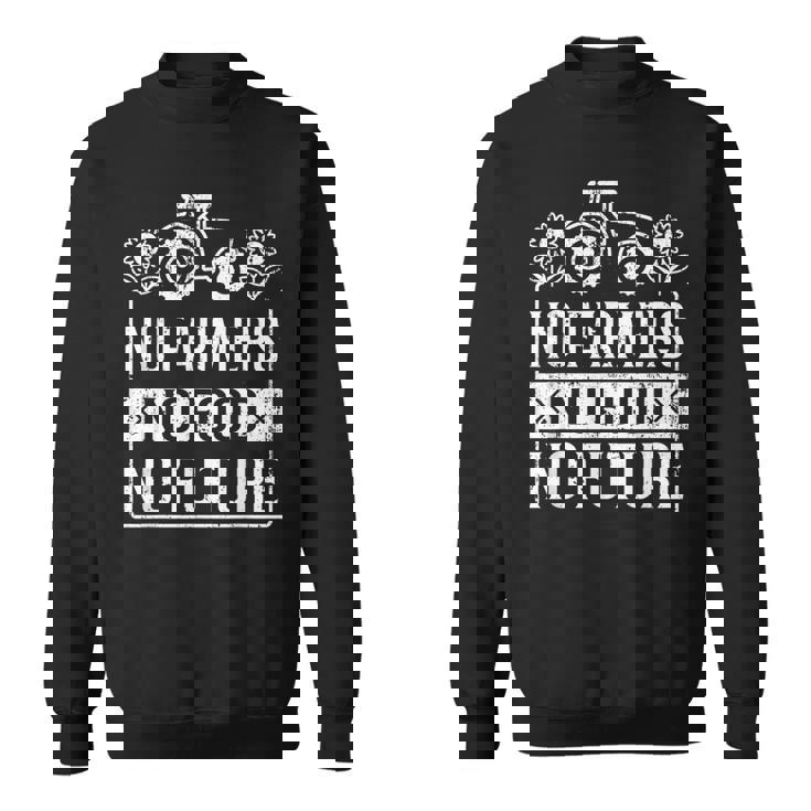 No Farmers No Food No Future ファーマー 農場農場農業 スウェットシャツ