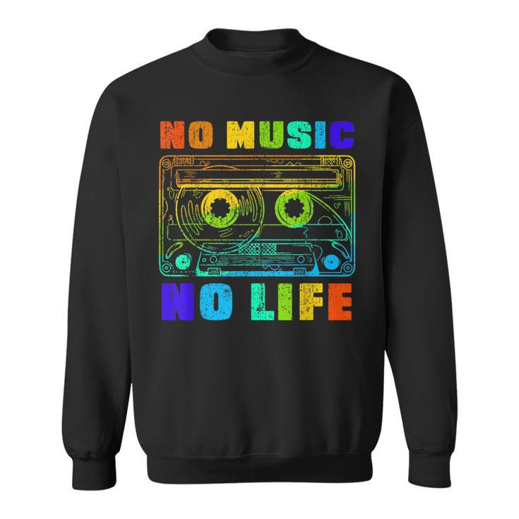 No Music No Life、ヴィンテージカセット音楽愛好家。 スウェットシャツ