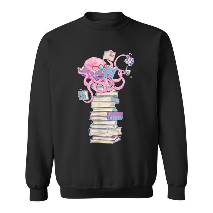 Octopus Bookworm Fun Reading Tee For Book Lovers Sweatshirt