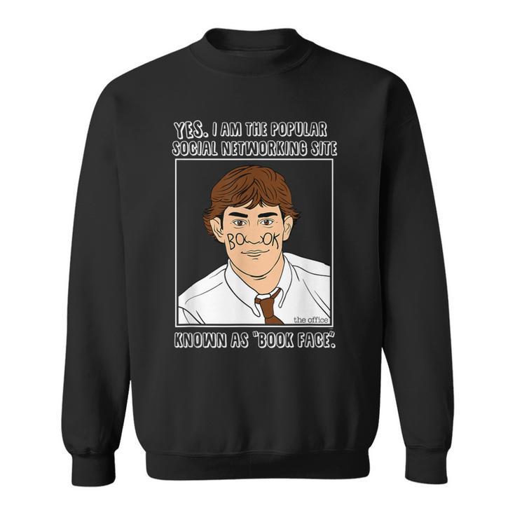 The Office Book Face Jim Sweatshirt